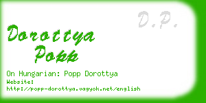 dorottya popp business card